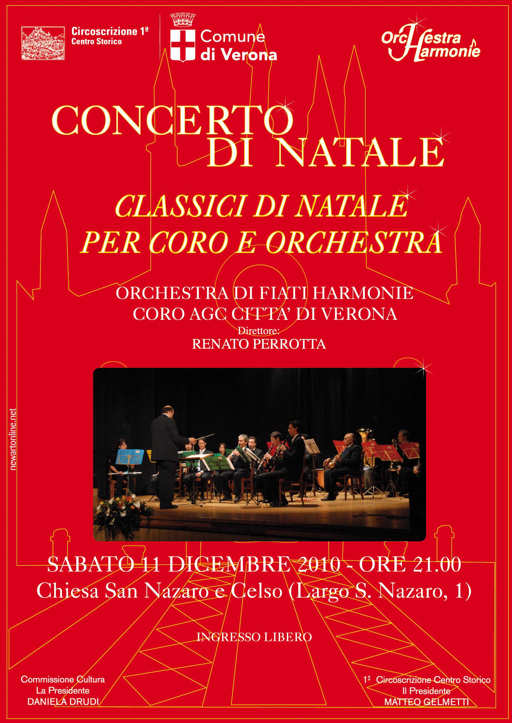 Locandina del concerto alla Chiesa di San Nazaro, Verona