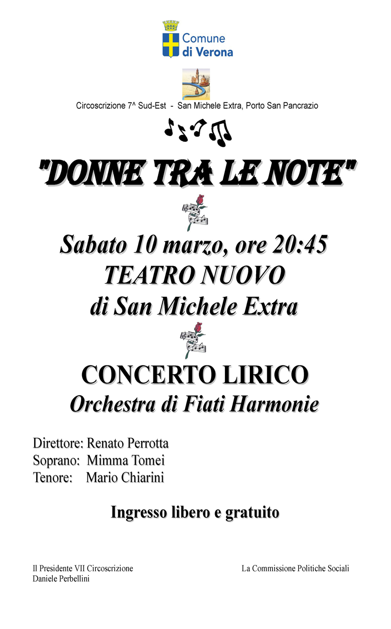 Concerto al Teatro Nuovo di San Michele, Verona